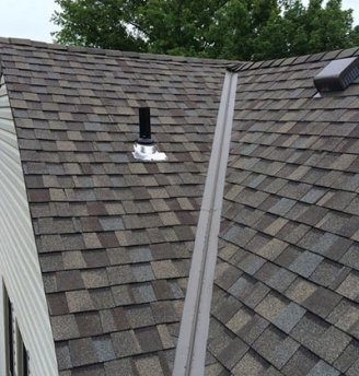 Completed Roof Shingle Repair